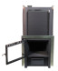 Банная печь НМК Сибирь с закрытой каменкой